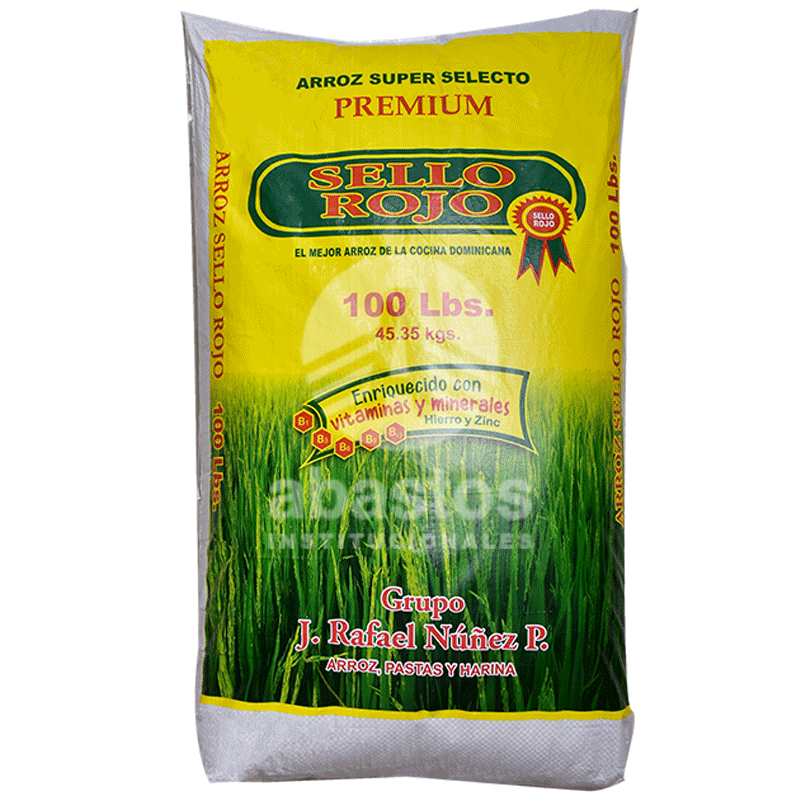 [SJ0105] ARROZ SELLO ROJO 100,LB