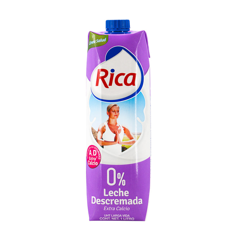 [SJ0099] LECHE DESCREMADA RICA 12/1LT